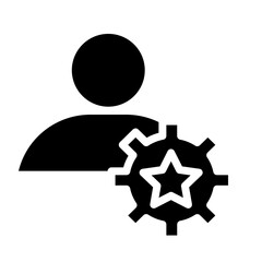Talent Development Glyph Icon Design