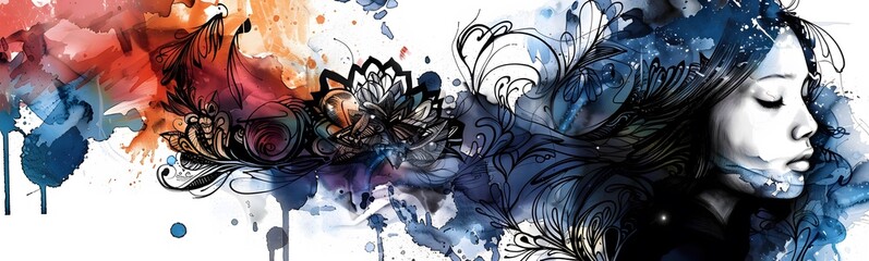 Obraz premium abstract watercolor background