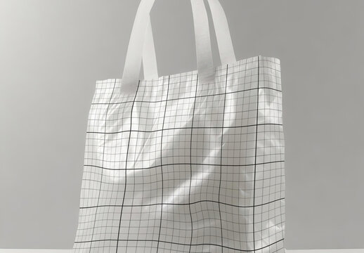 Groceries Plastic Bag Mockup 03 Generative Ai