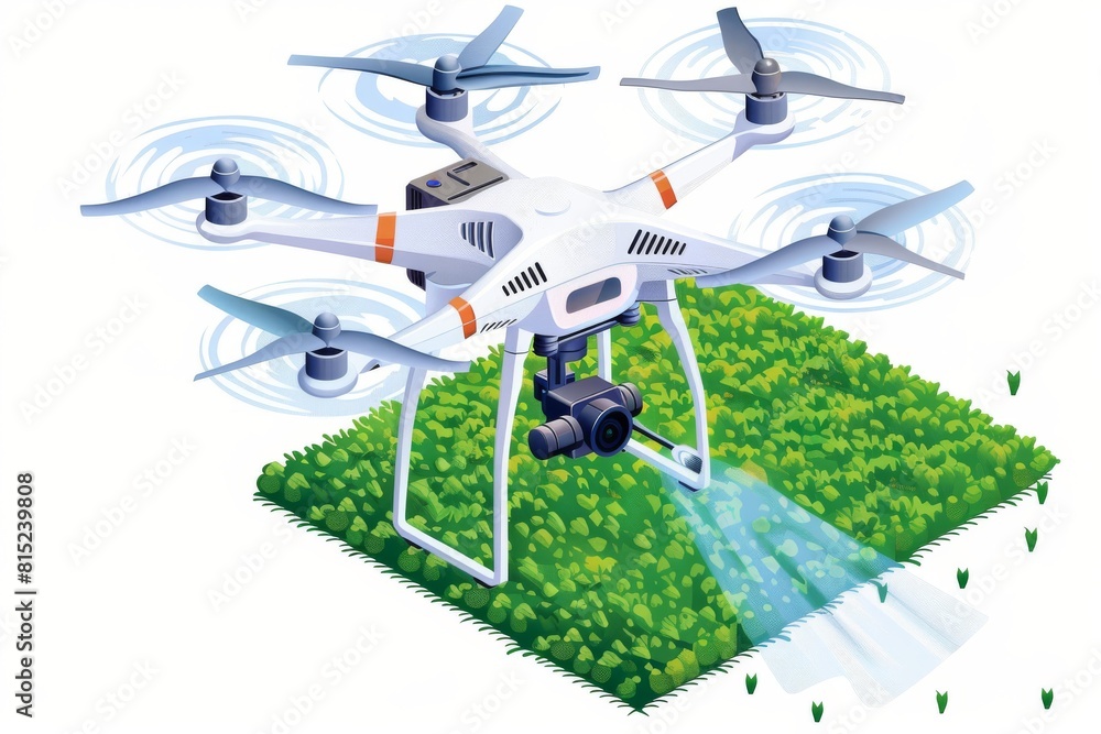 Aufkleber the integration of aerial drones in arid farming enhances agricultural operations with digital preci