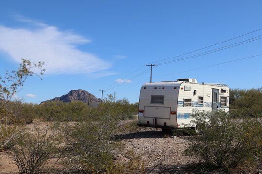 BLM desert RV trailer 