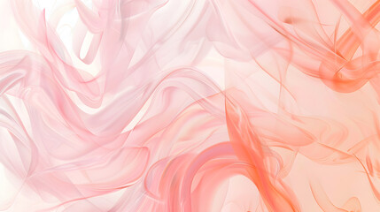 Abstract futuristic texture combining pastel peach and rose pink on a white background.