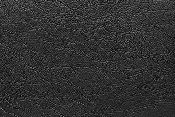 Genuine black leather texture, natural animal skin, luxury vintage cowhide background. Eco friendly leatherette, faux leather rough structure. Wallpapere, backdrop, copy space