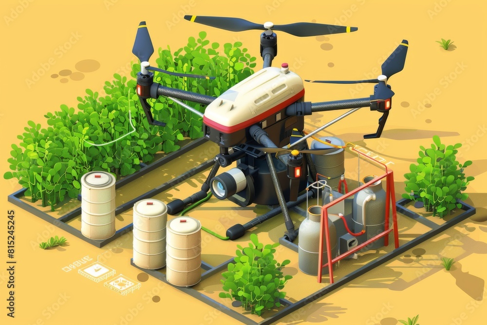 Poster the integration of drone technology in modern farming enhances precision and control in carrot and f
