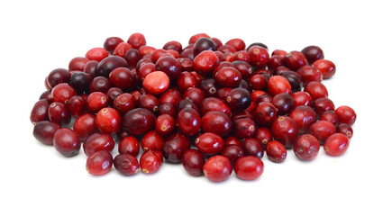 Cranberry isolated on white background