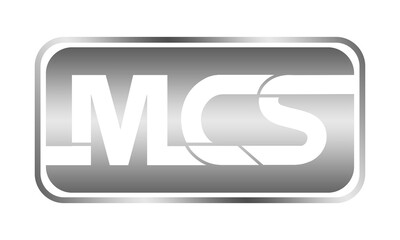 Letter MCS alphabet illustration design vector