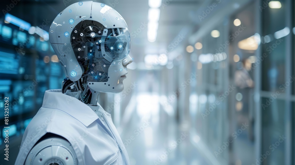 Poster ai is transforming healthcare, from diagnostic algorithms to surgical robots enhancing precision and
