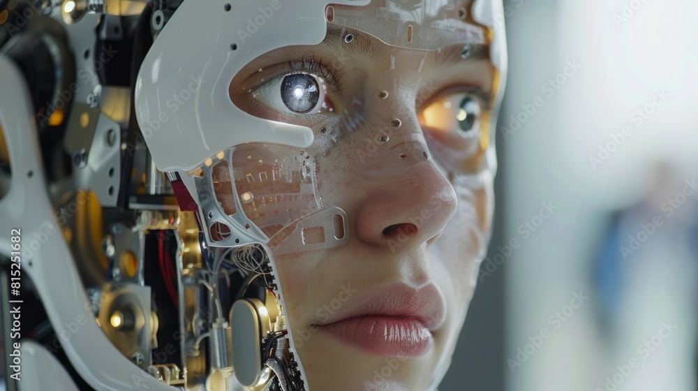 Poster the realm of robotics and automation, where machines mimic human actions, reshaping industries and e
