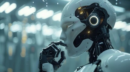 Fototapeta premium the realm of Robotics and Automation, where machines mimic human actions, reshaping industries and enhancing efficiency