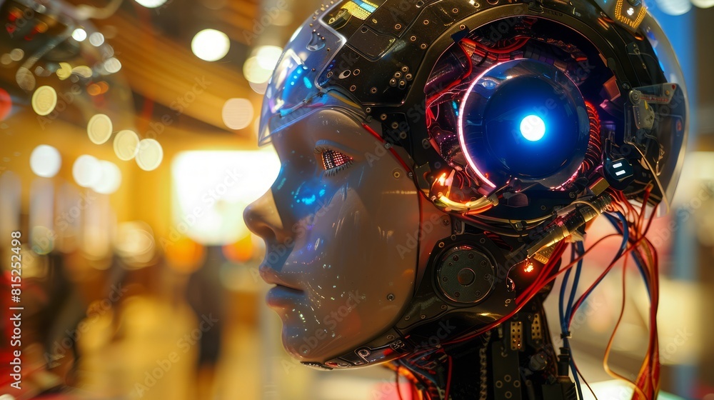 Poster the realm of robotics and automation, where machines mimic human actions, reshaping industries and e