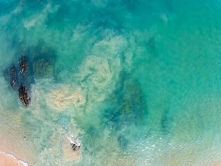 Beautiful sea surface summer landscape background in Phuket island Thailand