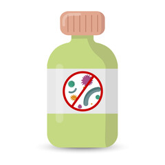 Medicine bottle for bacterial antibiotics