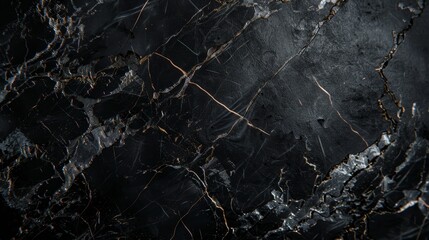 Black Marble Under Cinematic Lights