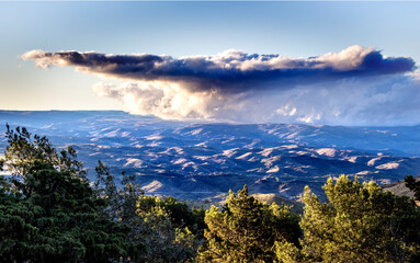 Mountain Landscape with Storm Cloud