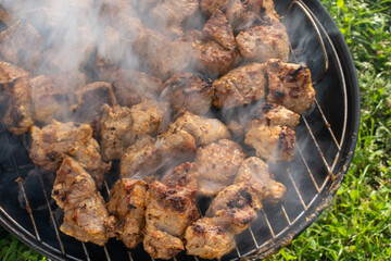 Close-up of grilled meat