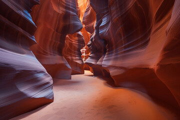 Antelope Canyon Stunning Masterpiece Nature Landscape abstract background