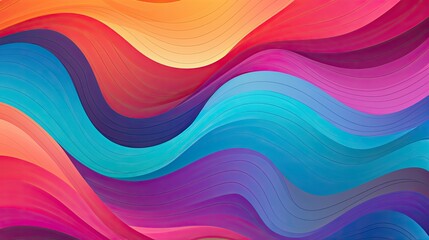 Obraz premium Abstract wavy background with undulating lines and curves