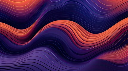 Fototapeta premium Abstract wavy background with undulating lines and curves