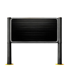 Obraz premium Road sign isolated on transparent background