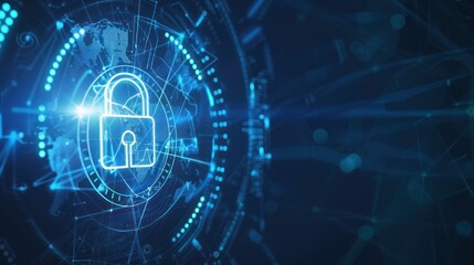 Business technology privacy concept, cyber security data protection.future concept