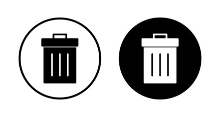 Trash icon vector isolated on white background. trash can icon. Delete icon vector