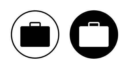 Briefcase icon vector isolated on white background. Briefcase vector icon