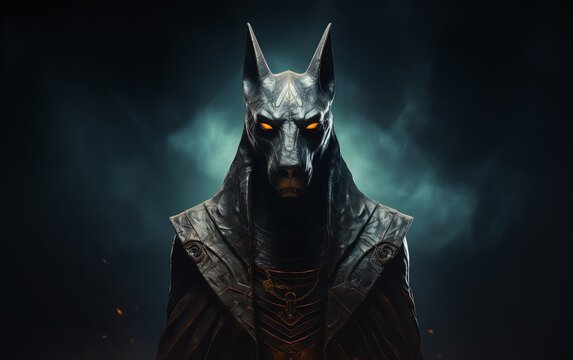 Anubis, the Egyptian god of the dead, is often depicted as a jackal-headed man. He is associated with mummification and the afterlife.