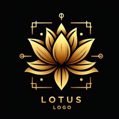 Logo Inspired by the Beauty of Lotus Flower: Symbol of Rebirth and Serenity