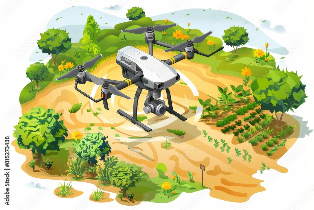 Aufkleber isometric vector illustrations showcase advanced farming practices in farm layouts, emphasizing effi