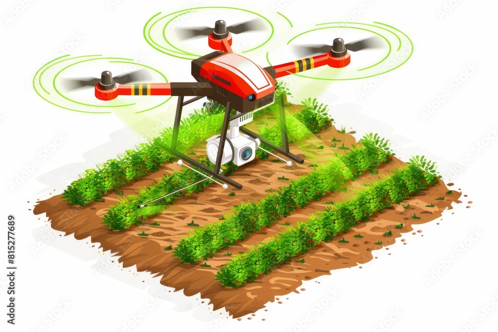 Poster eco friendly agricultural practices in smart farming integrate automated wireless technology for far