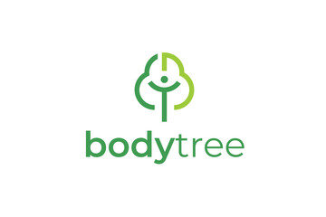 People tree logo design template