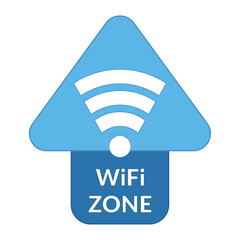 Wifi zone label Vector illustration
