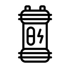 Battery Icon With Line Style