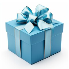 Obraz premium Surprise gift box on white, perfect for any occasion, Ai Generated