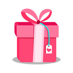 Hand drawn christmas gift, Gift box and present bag with ribbon bow