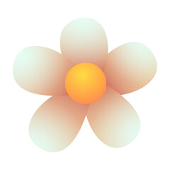 Spring flower in paper style concept
