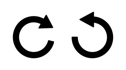 Refresh icon set. Reload icon vector. Update icon.