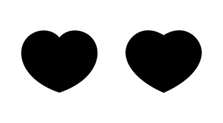 Love icon set. Heart icon vector. Like icon vector.