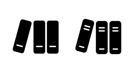 Library icon set. education icon vector