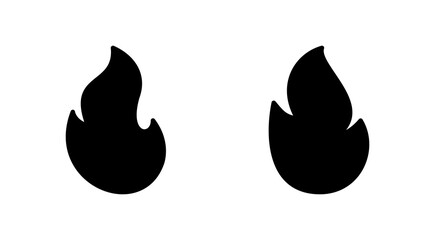 Fire icon set. fire vector icon