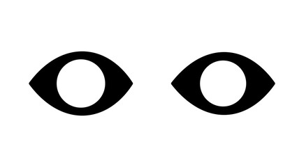 Eye icon set. Eye vector icon. Look and Vision icon.