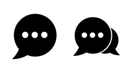 Chat icon set. speech bubble icon. comment icon vector. message. contact us