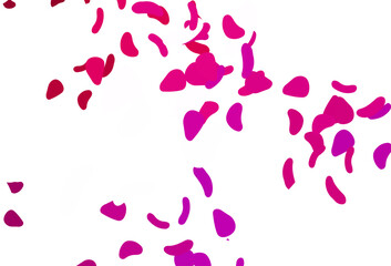 Light purple, pink vector template with memphis shapes.