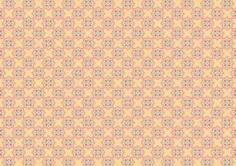 Unique batik pattern flat design