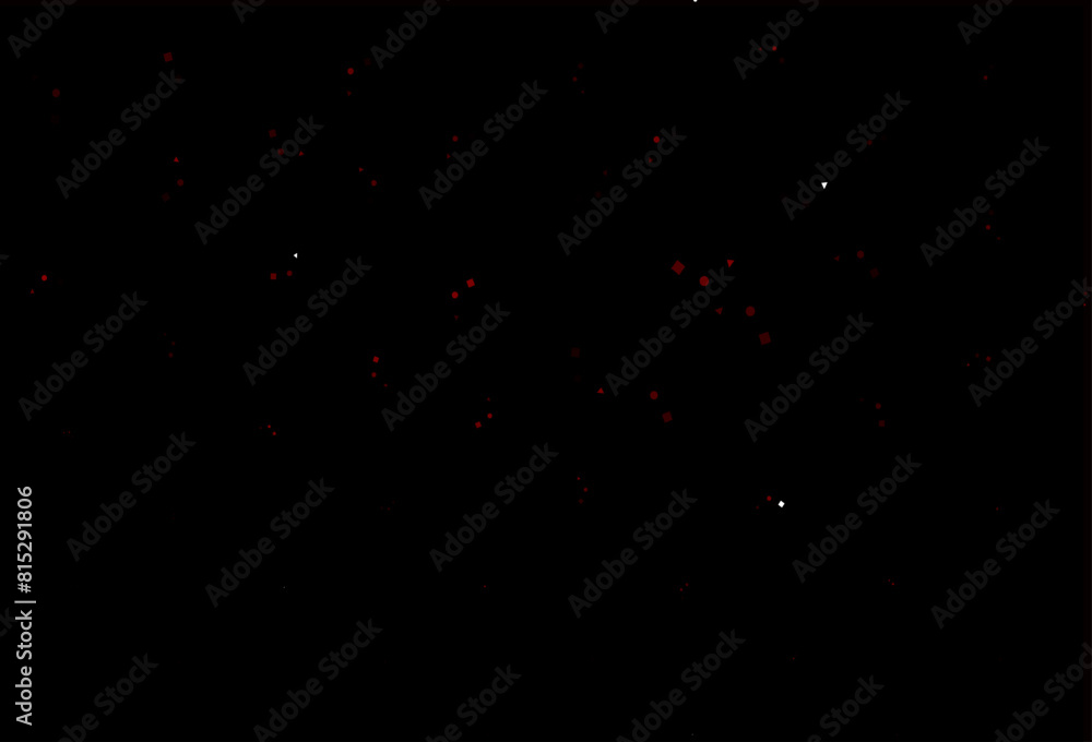 Poster light red vector texture in poly style with circles, cubes.
