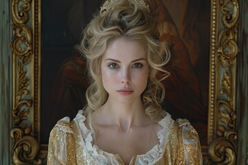 Gilded Baroque Empress: Radiance in the Shadows