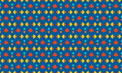 Flat Design Seamless Pattern Wallpaper Background