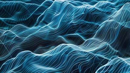 Fototapeta premium Interference patterns created by waves, demonstrating the phenomena of constructive and destructive interference.