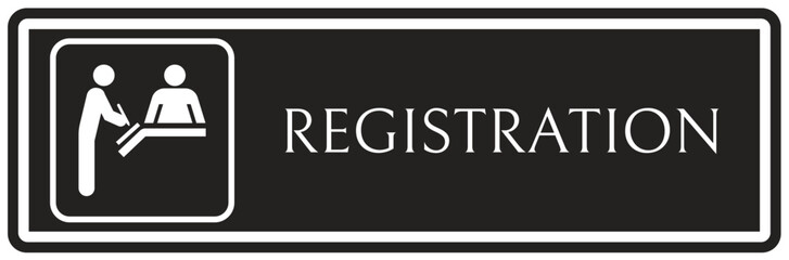 Registration sign