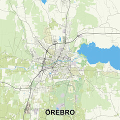 , Sweden map poster art